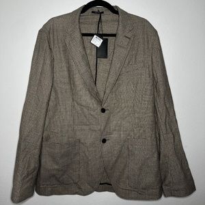 Grant Unstructured B Veste Tan Mix Club Monaco NWT